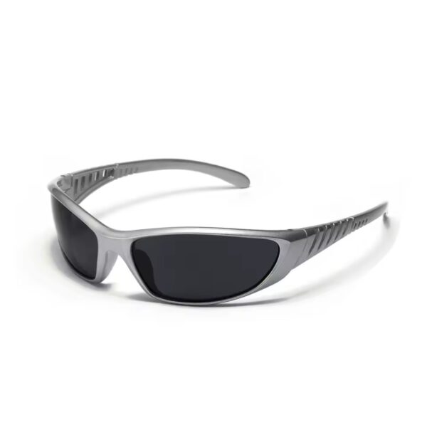 CRASHKID® Shadow Vision™ – Y2K Sunglasses (Matte Black / Silver)
